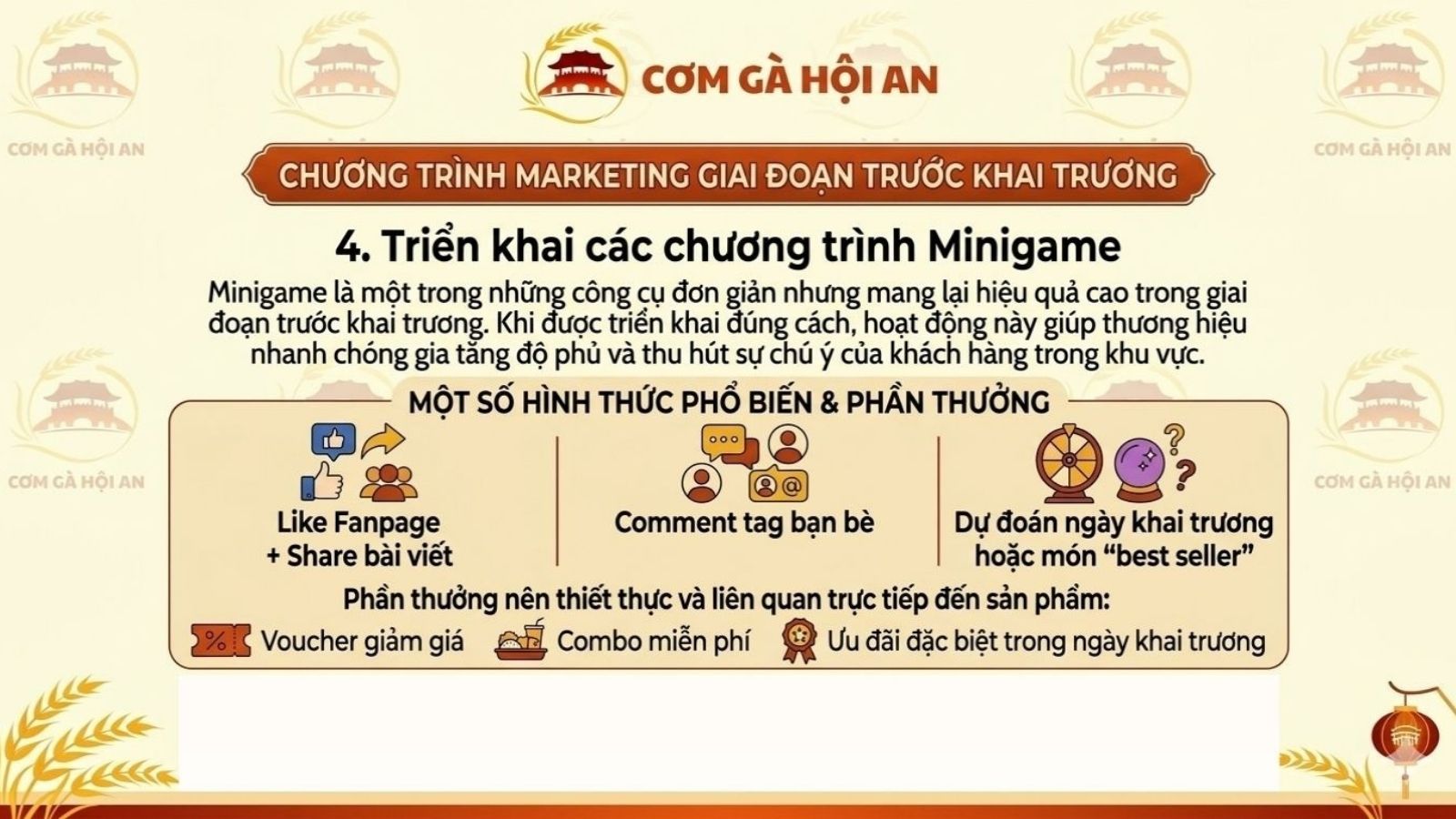 Triển khai các chương trình Minigame