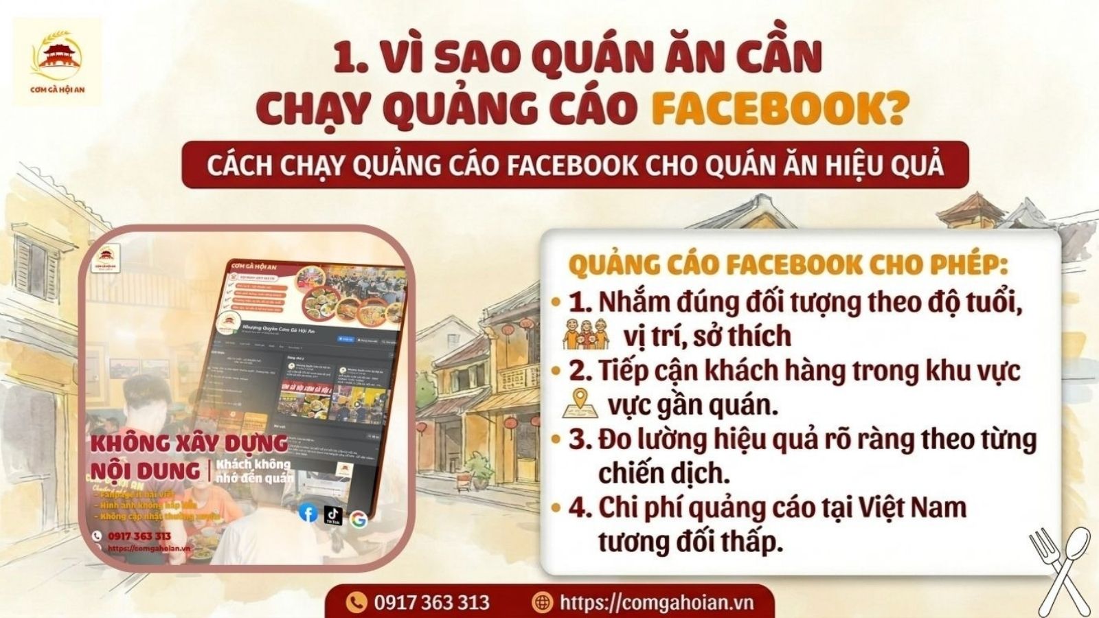 Vì sao quán ăn cần chạy quảng cáo Facebook?