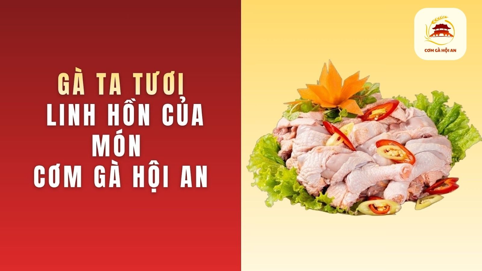 Gà ta tươi - Linh hồn của món Cơm gà Hội An