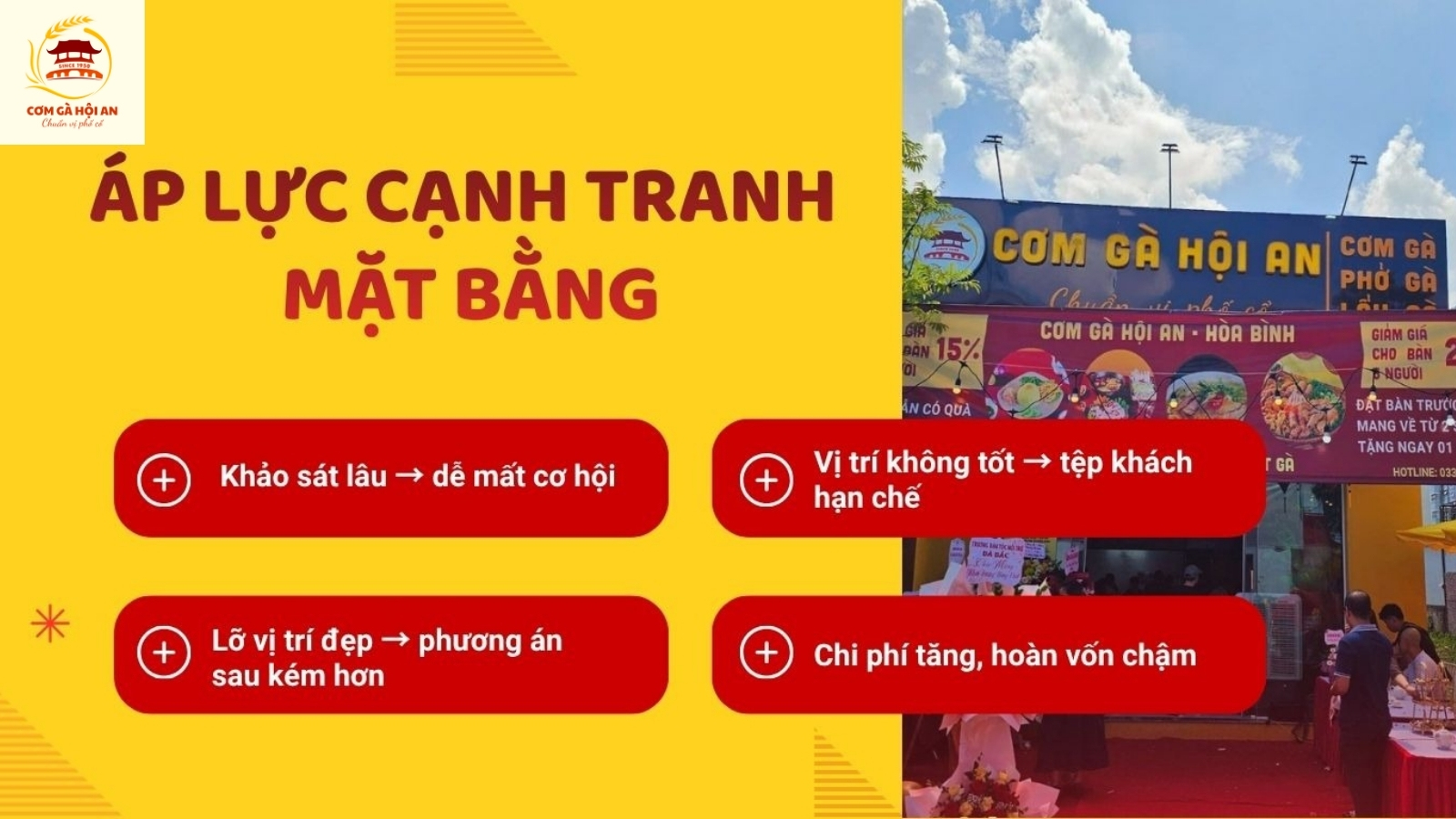 Áp lực cạnh tranh mặt bằng