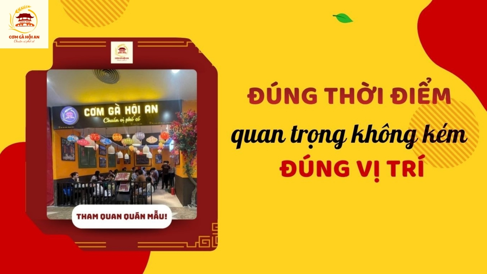 Đúng thời điểm quan trọng không kém đúng vị trí