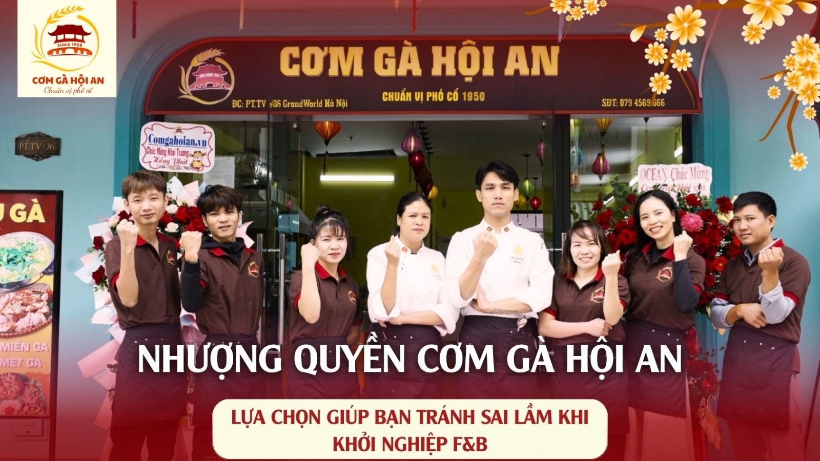 Nhượng quyền Cơm gà Hội An - Đồng hành từ bước đầu