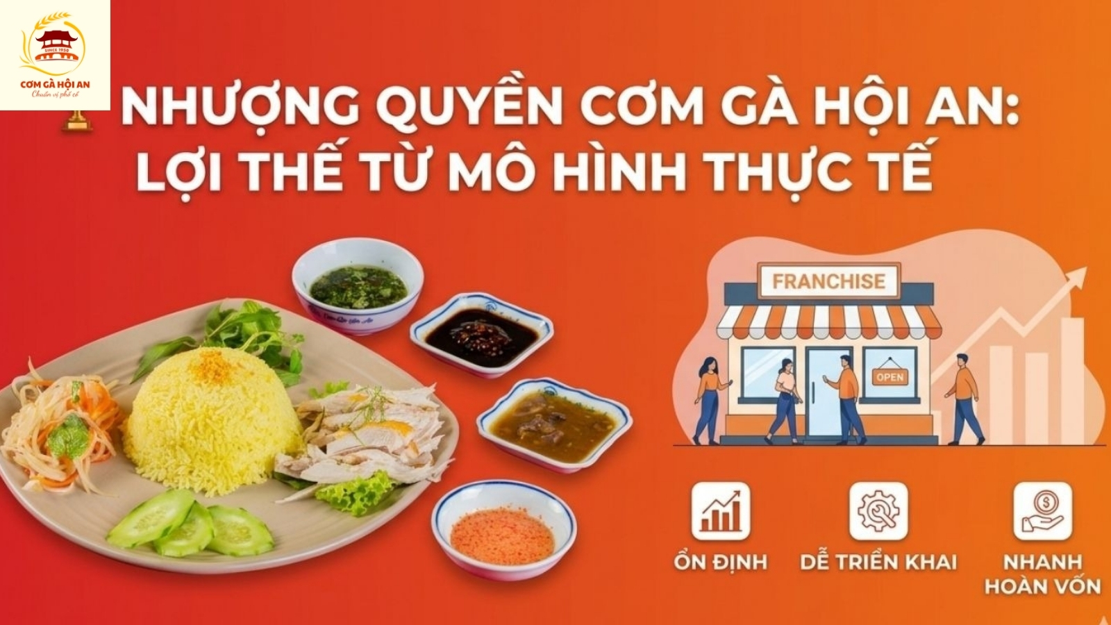 🏆 Nhượng quyền Cơm gà Hội An: Lợi thế từ mô hình thực tế