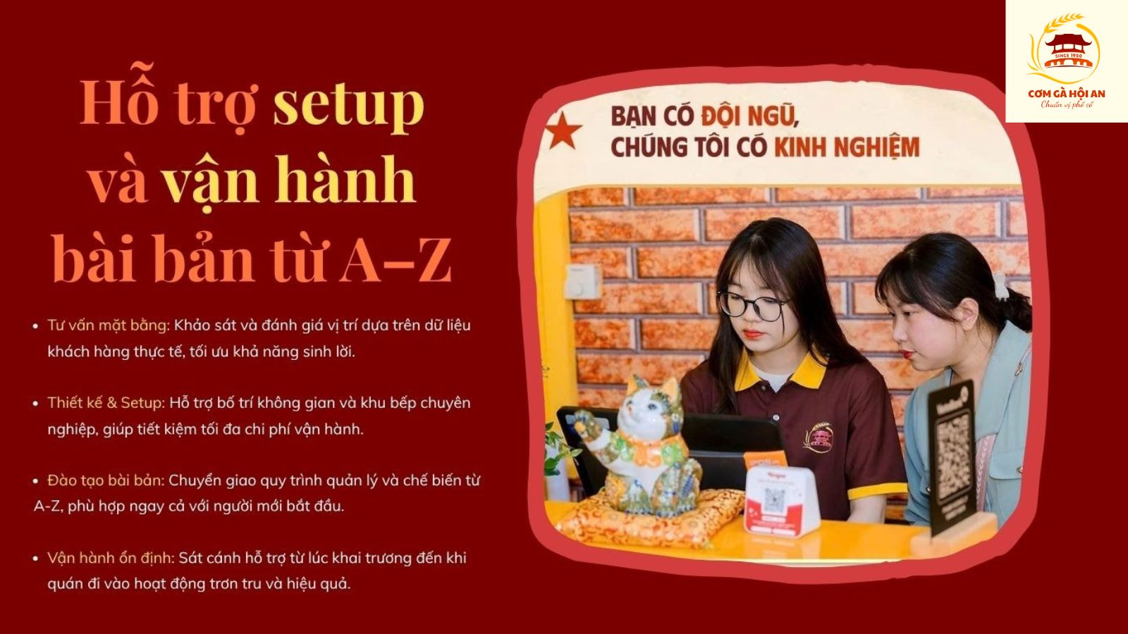 Hỗ trợ setup và vận hành bài bản từ A–Z