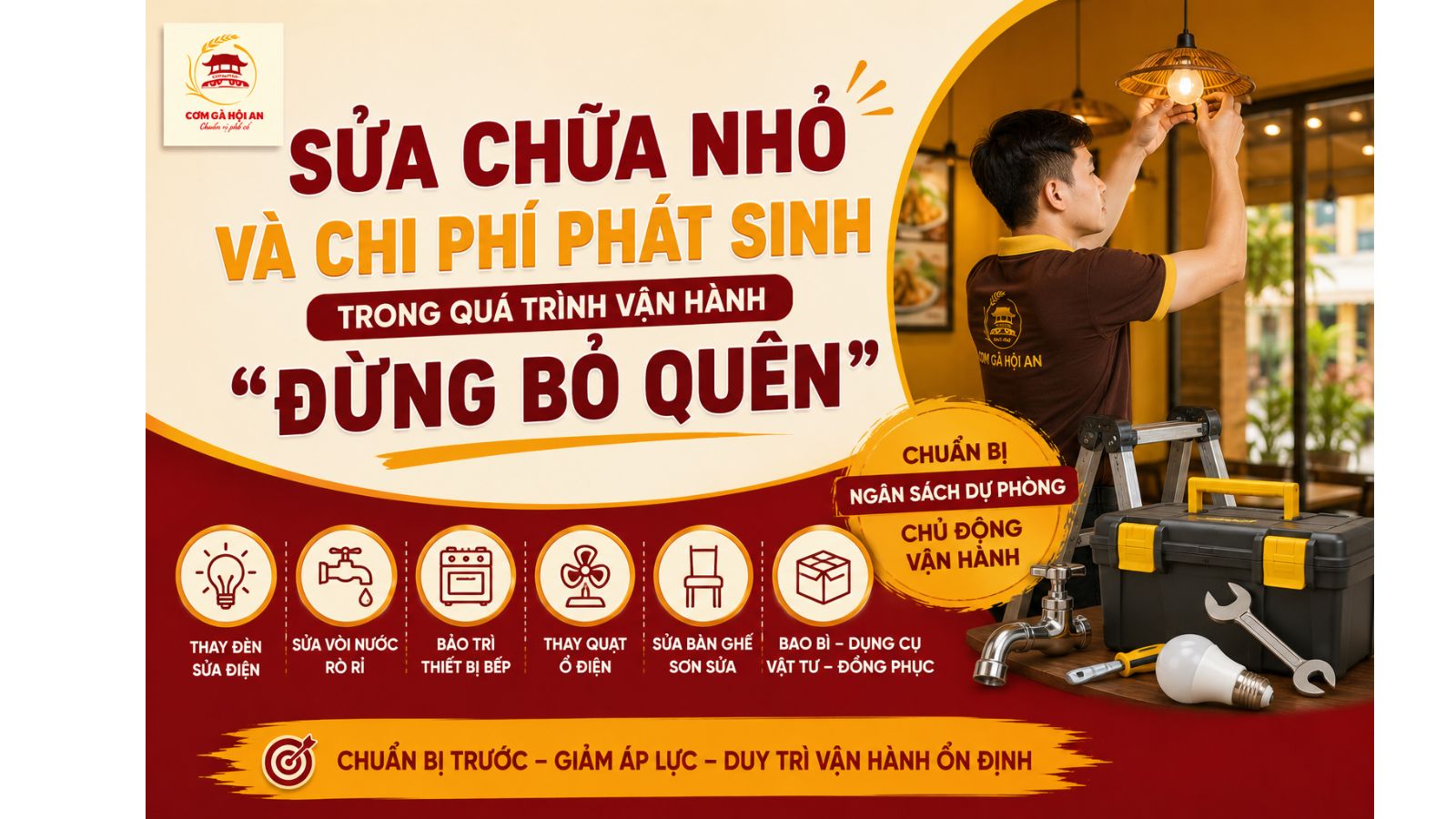 Sửa chữa nhỏ và chi phí phát sinh trong quá trình vận hành