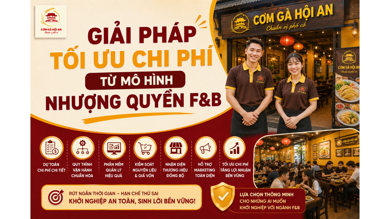 Giải pháp tối ưu chi phí từ mô hình nhượng quyền F&B