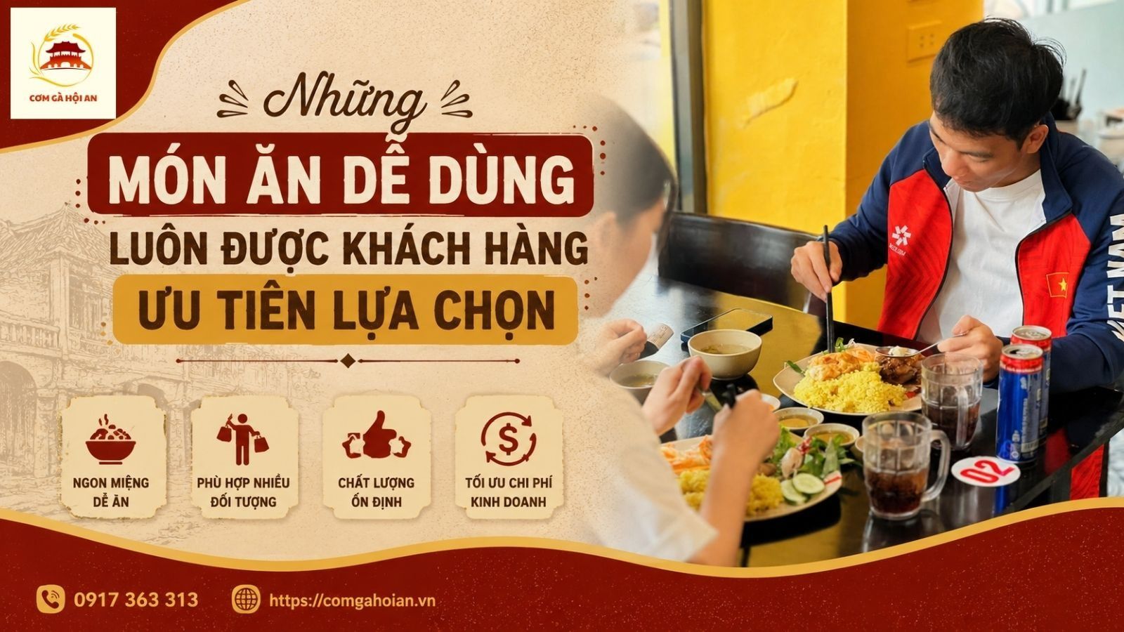 Những món ăn dễ dùng luôn được khách hàng ưu tiên lựa chọn