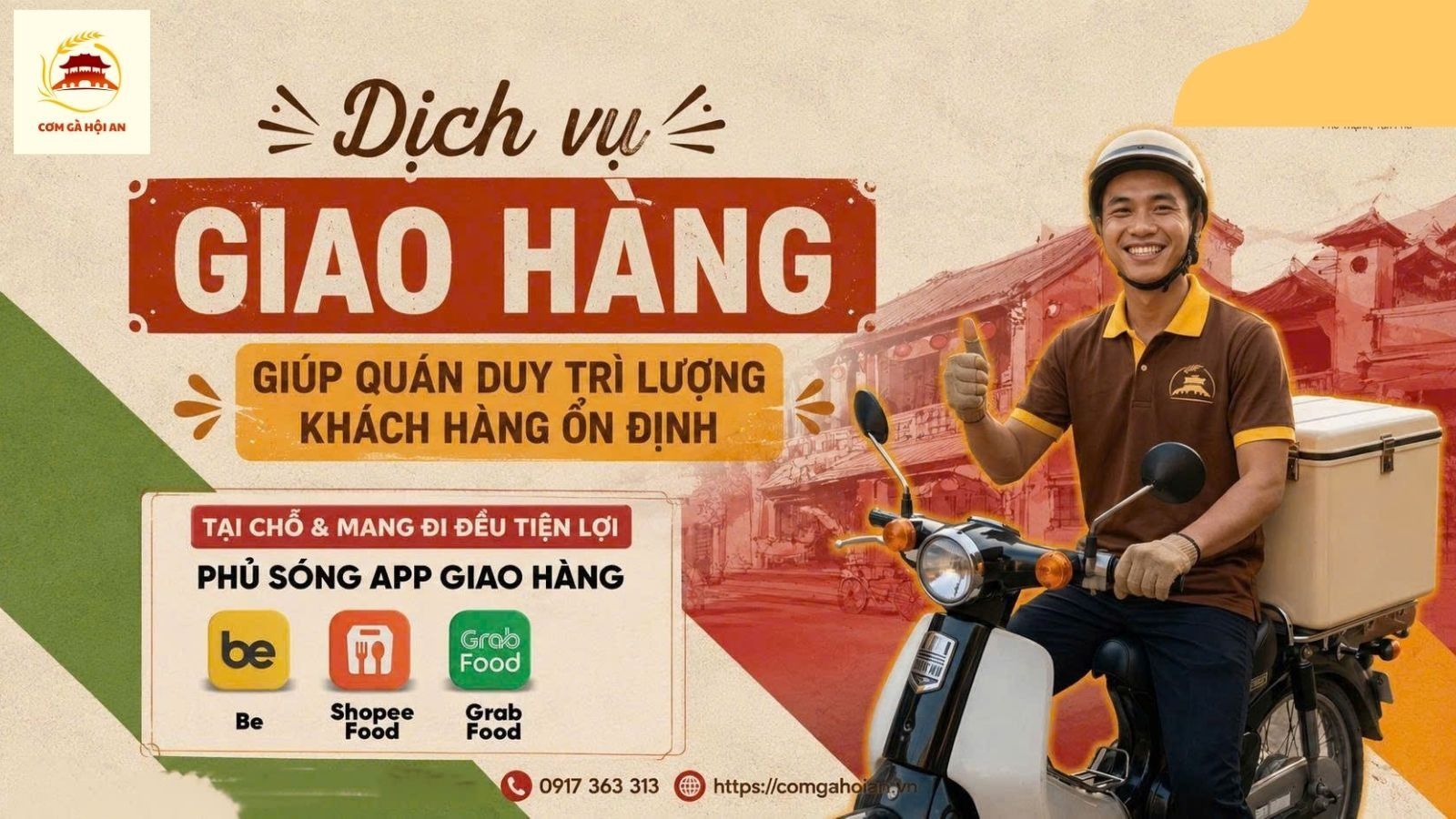 Dịch vụ giao hàng giúp quán duy trì lượng khách ổn định