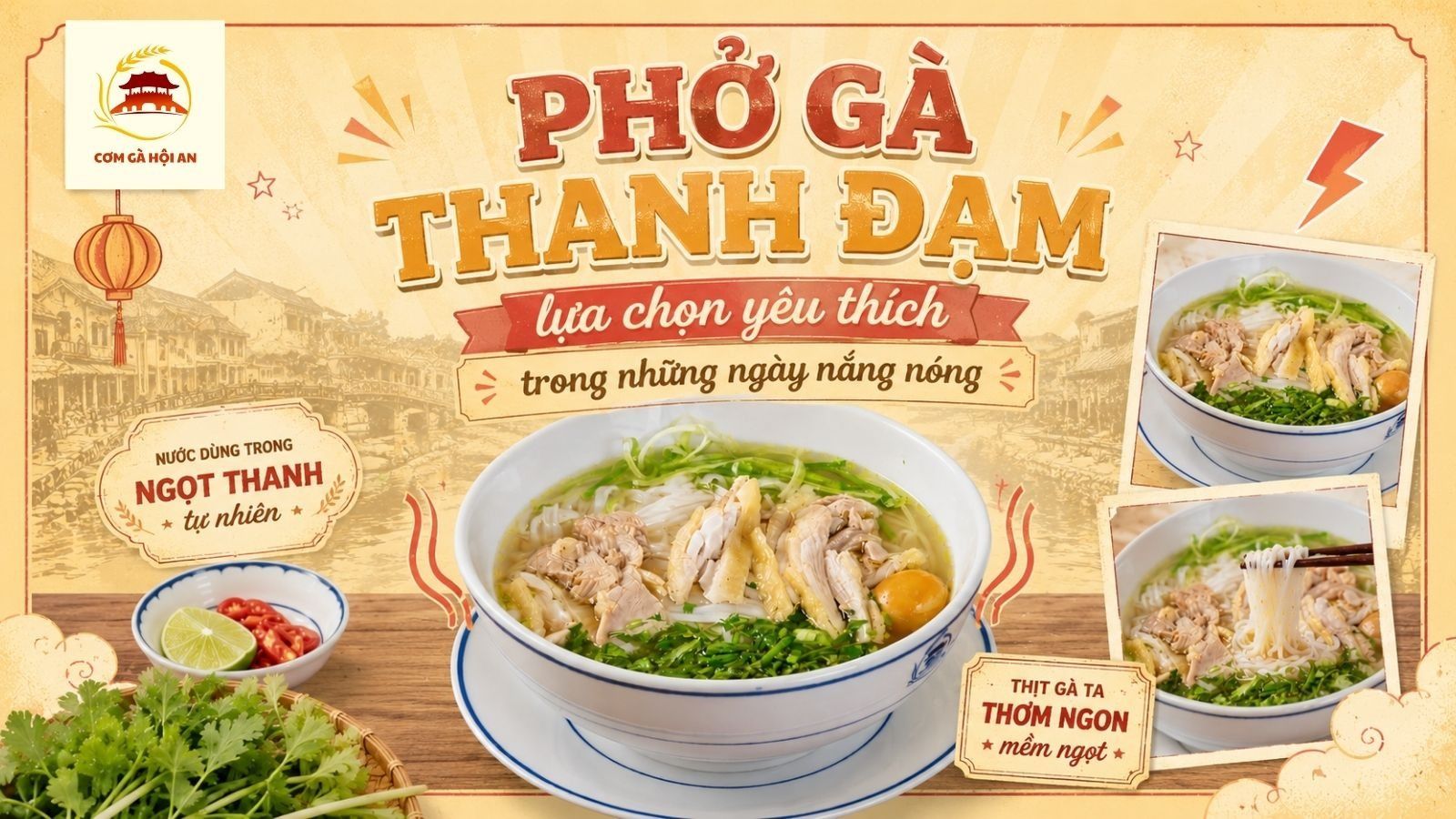 Phở Gà Thanh Đạm - lựa chọn yêu thích trong những ngày nắng nóng