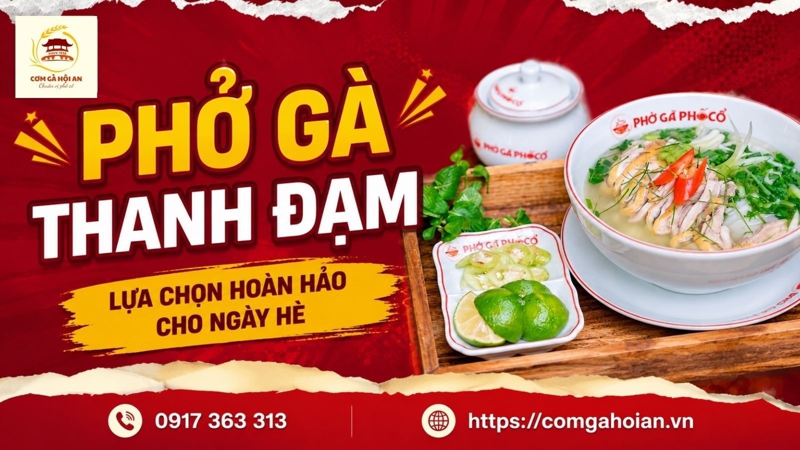 Phở Gà Thanh Đạm - Lựa chọn hoàn hảo cho ngày hè