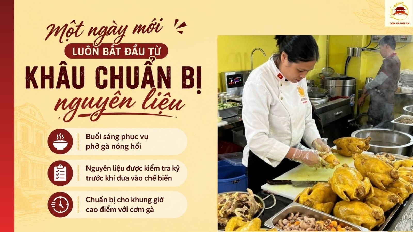 Một ngày mới luôn bắt đầu từ khâu chuẩn bị nguyên liệu 