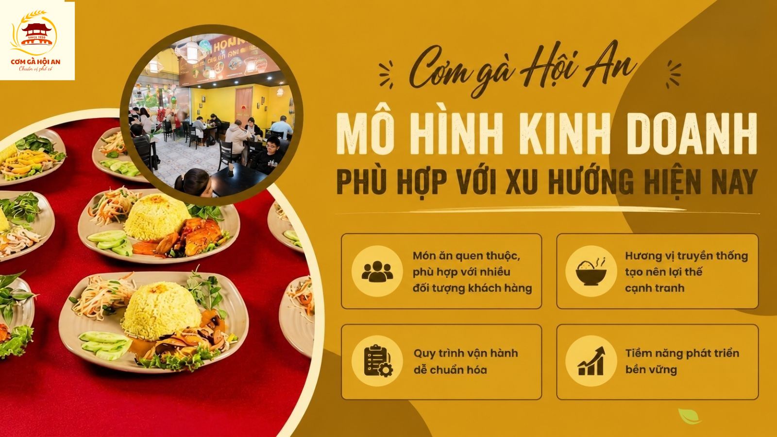 Cơm gà Hội An - Mô hình kinh doanh phù hợp với xu hướng hiện nay